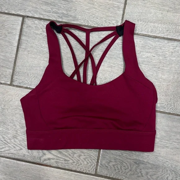 Zyia Women's Burgundy Sports Bra Size Small - Picture 1 of 3